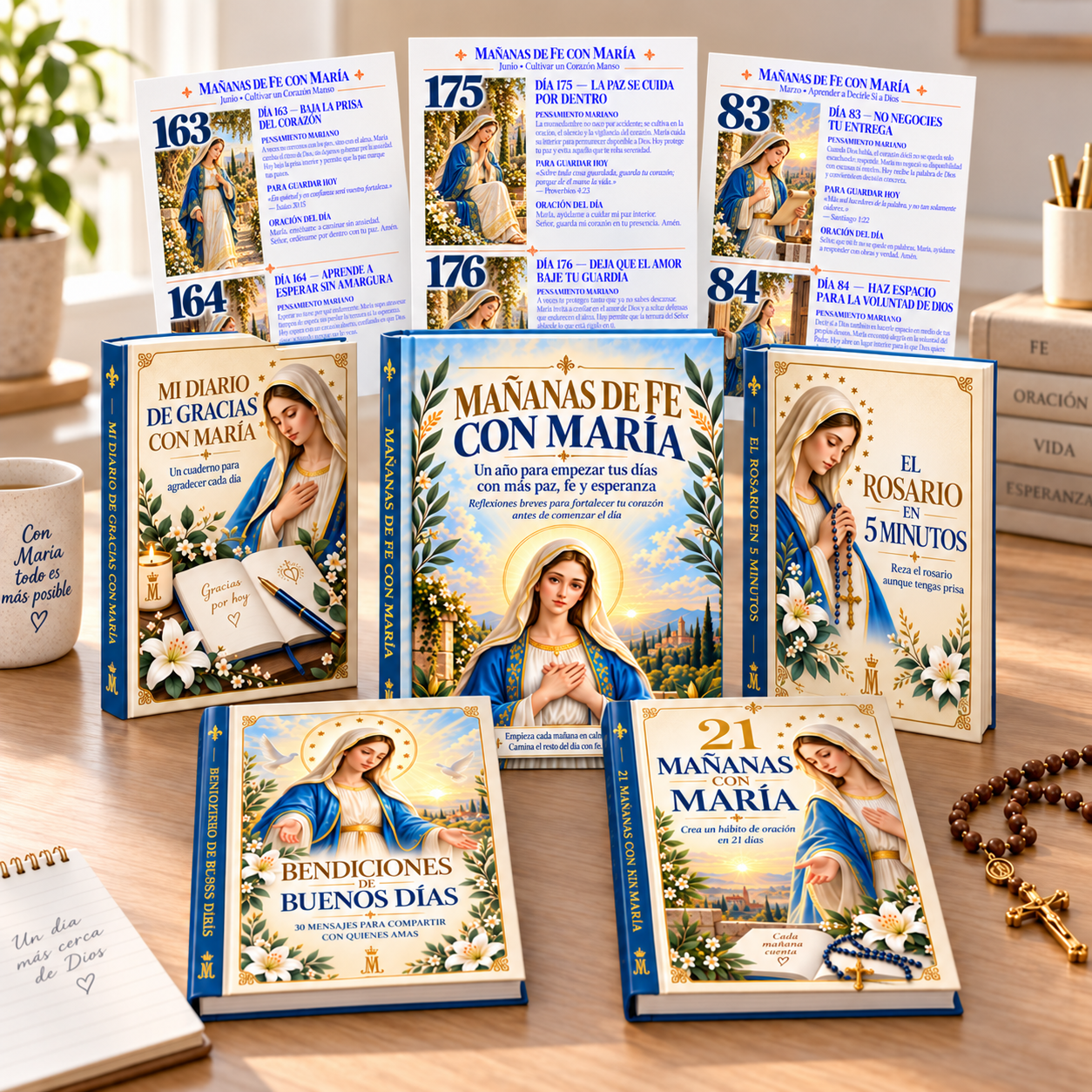 Mañanas de Fe con María: devocional completo más 4 bonos digitales
